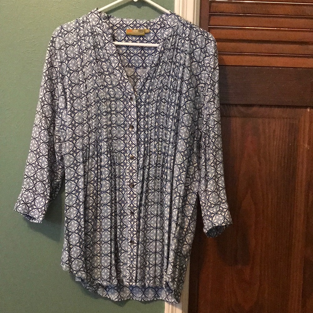 Rock Flower Paper print blouse